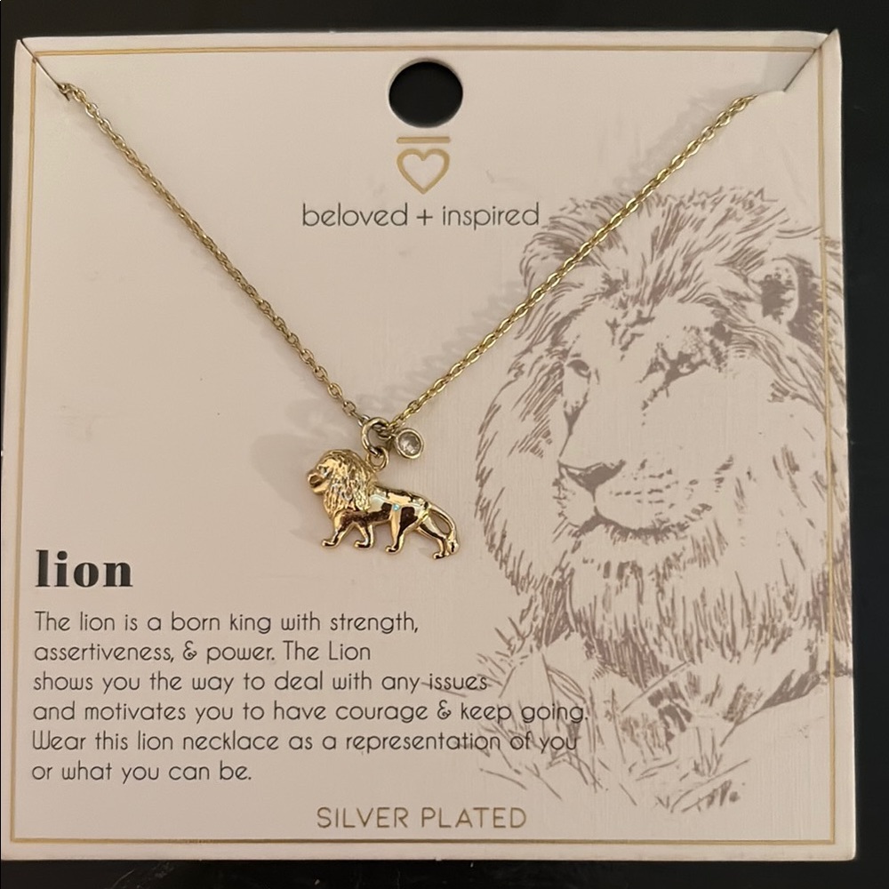 Beloved + Inspired Gold Lion Necklace